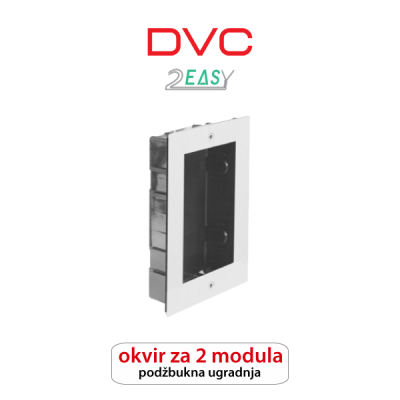DVC 821F-2X1 OKVIR ZA 2 MODULA PODŽBUKNA VERZIJA DVC 821F-2X1 OKVIR ZA 2 MODULA PODŽBUKNA VERZIJA