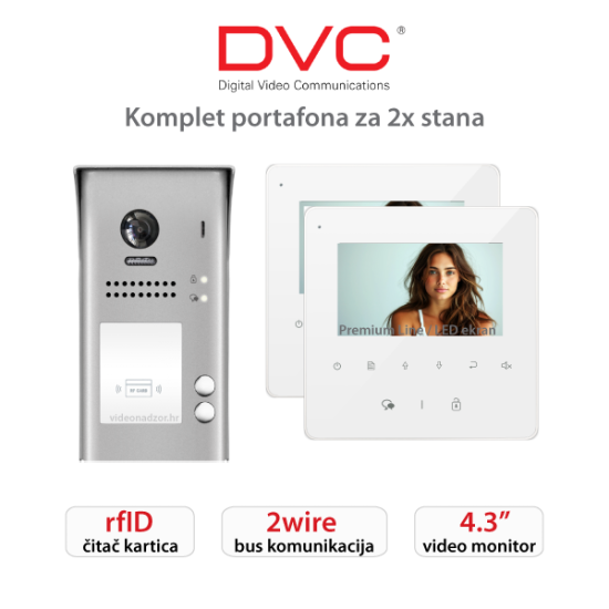 KOMPLET PORTAFONA ZA 2X STANA DT438
