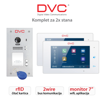 KOMPLET PORTAFONA ZA 2X STANA DX470