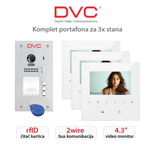 KOMPLET PORTAFONA ZA 3X STANA DT438 KOMPLET PORTAFONA ZA 3X STANA DT438