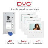 KOMPLET PORTAFONA ZA 4X STANA DT438