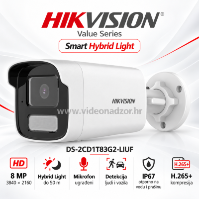 KAMERA HIKVISION DS-2CD1T83G2-LIUF 8MP
