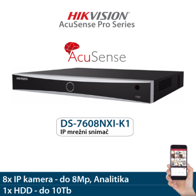DIGITALNI VIDEO SNIMAČ HIKVISION DS-7608NXI-K1