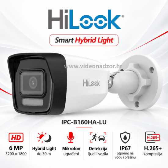 KAMERA HIKVISION HILOOK IPC-B160HA-LU 6MP