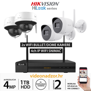 Hilook WIFI KOMPLET SA 4x IP KAMERE 4Mp Hilook WIFI KOMPLET SA 4x IP KAMERE 4Mp
