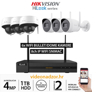 Hilook WIFI KOMPLET SA 6x IP KAMERA 4Mp Hilook WIFI KOMPLET SA 6x IP KAMERA 4Mp
