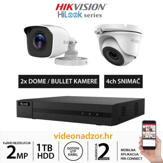 HiLook 2MP KOMPLET SA 2x KAMERE