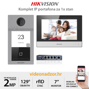 HIKVISION KOMPLET IP PORTAFONA ZA 1x STAN KH6320 HIKVISION KOMPLET IP PORTAFONA ZA 1x STAN KH6320