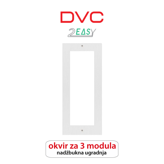 DVC 821-3X1-S OKVIR ZA 3 MODULA NADŽBUKNA VERZIJA