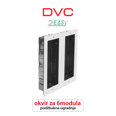 DVC 821F-3X2 OKVIR ZA 6 MODULA PODŽBUKNA VERZIJA DVC 821F-3X2 OKVIR ZA 6 MODULA PODŽBUKNA VERZIJA