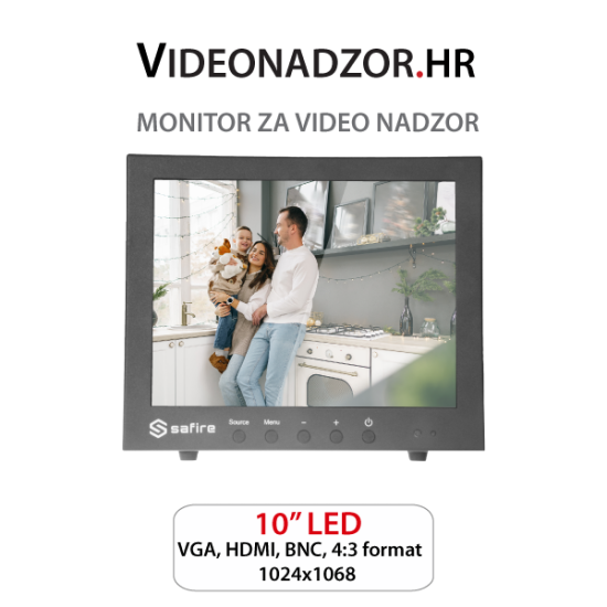 Monitor LED 10" SF-MNT10BNC-XGA Monitor LED 10" SF-MNT10BNC-XGA