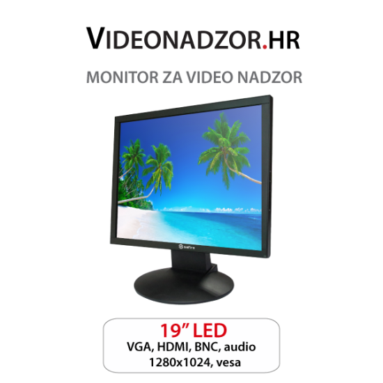 Monitor LED 19" SF-MNT19-BNC